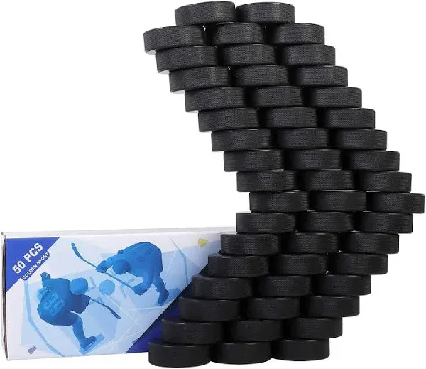 Ice Hockey Pucks, 50pcs, Official Regulation,for Practicing and Classic Training