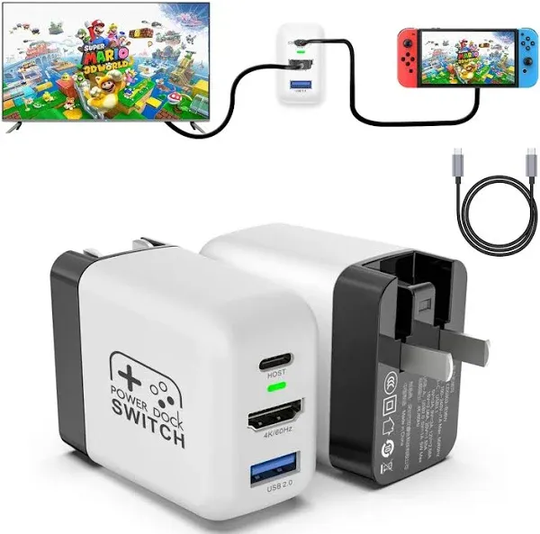 Switch Dock Charger for Nintendo Switch 30W Portable TV Docking Station