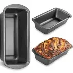 3 Pack Bread Pan for Baking Loaf Pan Set, 8.5 x 4.5 Inches Loaf Pan with Wide...