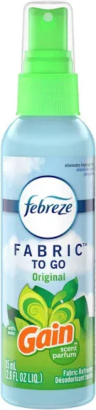 Febreze To Go Fabric Refresher 2.8 Ounce Spray, Gain Original Scent, 6 Pack