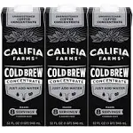 Califia Farms - Unsweetened Cold Brew Coffee Concentrate, 32 Oz (Pack of 3), 100% Arabica, Shelf Stable, Plant Based, Vegan, Gluten Free, Non GMO, Sugar Free, Iced Coffee