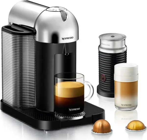 Nespresso Vertuoline Chrome Coffee and Espresso Maker