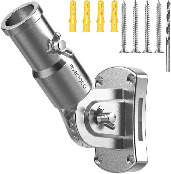 1 in. 180° Adjustable Stainless Steel Flag Pole Bracket