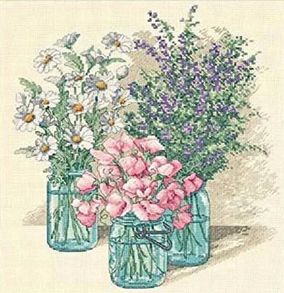 Dimensions Wildflower Trio Counted Cross Stitch Kit