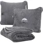 Premium Soft Travel Blanket Pillow Airplane Flight Blanket throw in Soft Bag