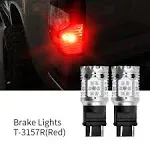 LASFIT Red LED Turn Signal Light Rear 3157 Blinker Bulbs W Canbus No Hyper Flash