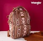 Montana West x Wrangler Aztec Baby Bag Backpack for Women Casual Daypack Travel Bags with Side Bottle Pockets