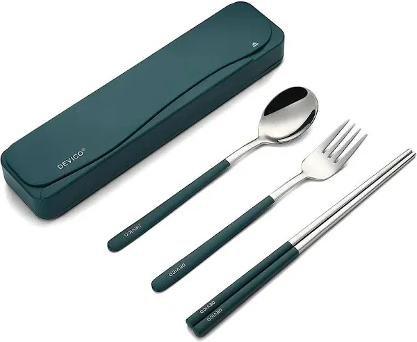 DEVICO Travel Utensils with Case