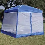 Z-Shade 10' Horizon Angled Leg Breathable Mesh Screen Shelter Protectant Attachment for Horizon Canopy Tents, Blue (Attachment Only)