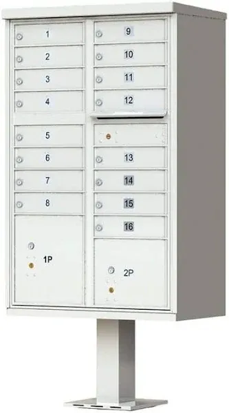 Vital 16 Door CBU Cluster Mailbox - Sandstone