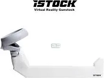 iSTOCK VR Gunstock - Stabilize Your Aim for Maximum Precision - Pro Grade, Light Weight, Highest Mobility Design - Compatible with Meta Quest 2, Quest 3, and Quest Pro