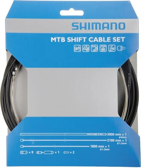 SHIMANO MTB Stainless Steel Gear Cable Set Cycling Gear