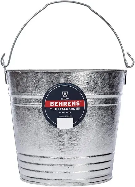 Behrens 14 Qt. Hot-Dipped Steel Pail