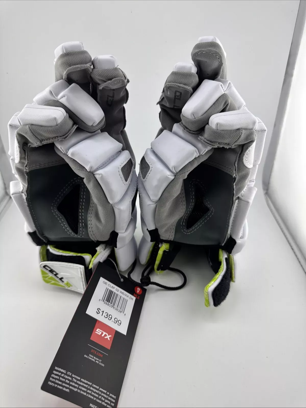 Stx Cell VI Lacrosse Gloves - Medium - New