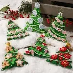 Bucilla Felt Ornaments Applique Kit Set of 6-Festival of Trees