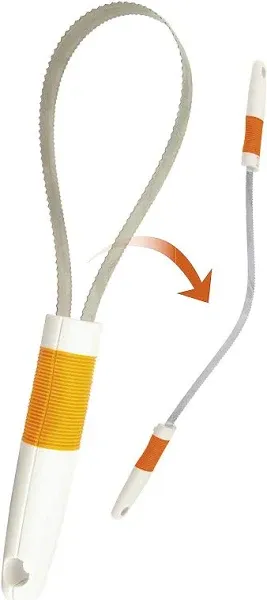 Wahl Double Sided Dog Shedding Blade with No-slip Grip - Orange and White 