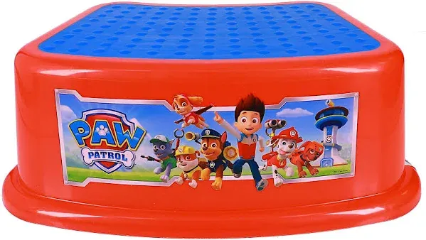 Nickelodeon Paw Patrol Bathroom Step Stool for Kids Using The Toilet and Sink - Kids, Potty Training, Non-Slip, Bathroom, Kitchen, Lightweight