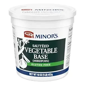 Minor's Sauteed Vegetable Base, Vegetarian, Instant Vegetable Stock and Base, Great for Soup Broth and Sauces, No Added MSG, Gluten-Free, 16 oz Tub