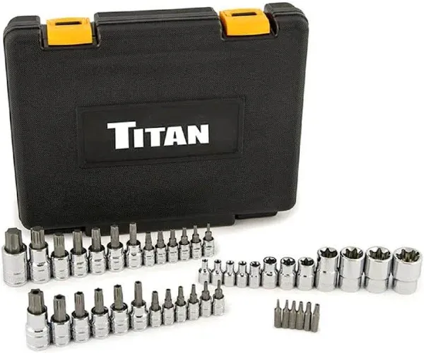 TITAN 43PC MASTER STAR BIT SOCKET SET TAN54137