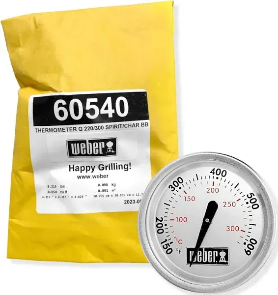 Weber Spirit Q Grill Replacement Thermometer 60540