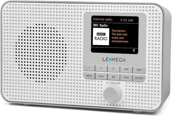 LEMEGA IR1 Portable WiFi Internet Radio, FM Digital Radio, Bluetooth, Dual Al...