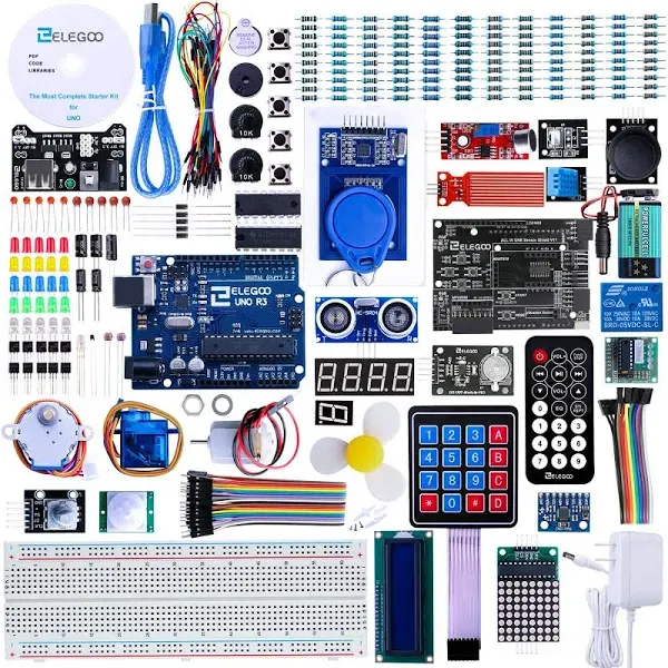 ELEGOO UNO R3 Project Most Complete Starter Kit with Tutorial Compatible with Arduino IDE