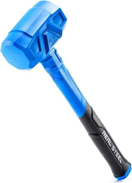 Dead Blow Hammer with Carbon Steel Core Handle, 28 Oz Non-Marring and Sparking R