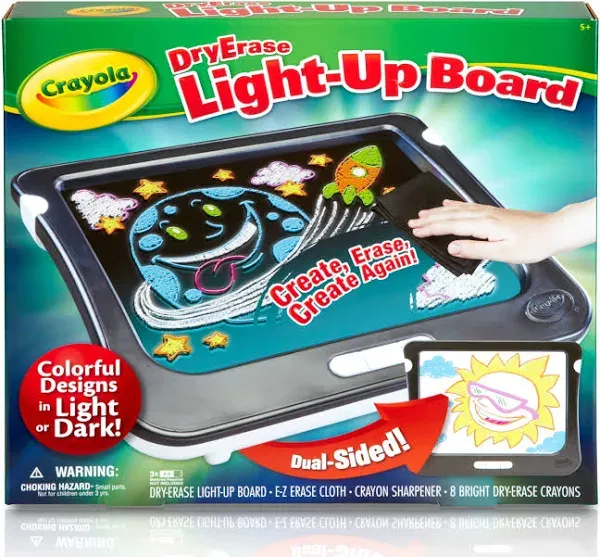 Crayola Dry Erase Light Up Board Drawing Set Age 5+