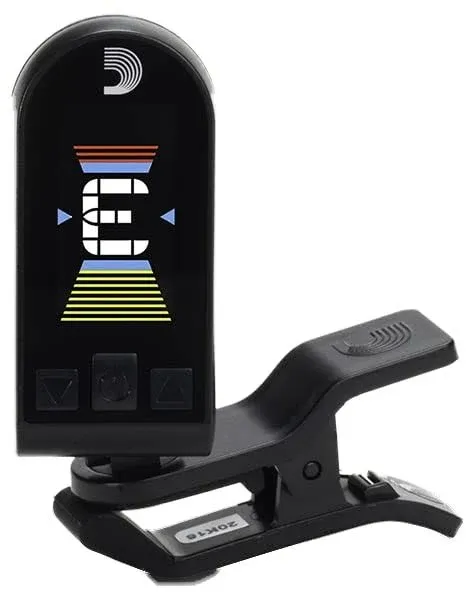 D&#039;Addario Rechargeable Equinox Tuner w/Full-Color Display &amp; Clip Mount #PW-CT-24