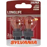 SYLVANIA - 3157NA Long Life Miniature - Amber Bulb, Ideal for Parking, Side Mark