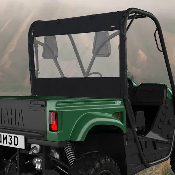 ZIDIYORUO Soft Rear Windshield for Yamaha Rhino & Massimo UTVs