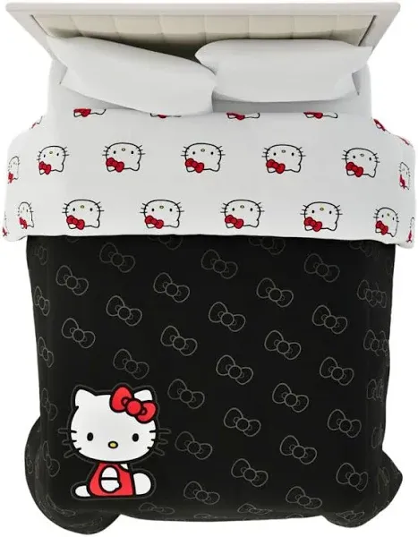 Chic Hello Kitty Twin Bedding - Super Soft 100% Microfiber Reversible Comforter