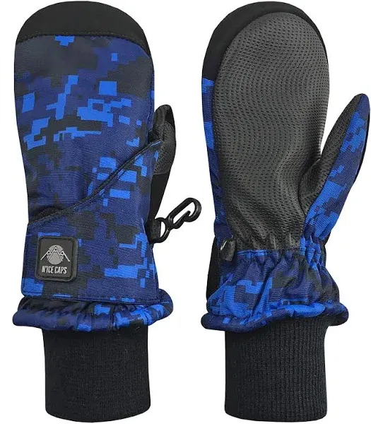 N'Ice Caps Kids Waterproof Snow Mittens Cold Weather Thinsulate Insulated