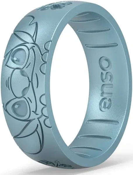 Enso Rings Disney Lilo & Stitch Silicone Ring Collection - Comfortable and Flexible Design - Ohana and Experiment 626