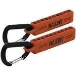 Screwdriver Bit Holder Storage Organizer Railer 10-Hole Orange Bit Holder with Carabiner - 2 Pack