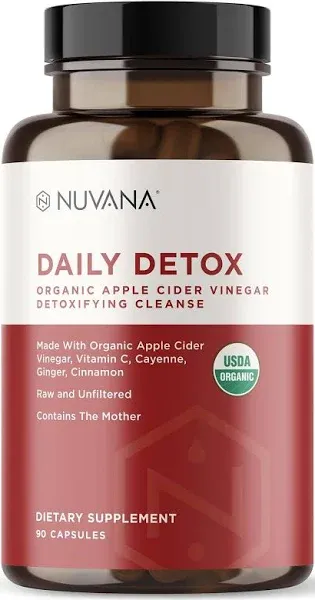 Advanced Detox Apple Cider Vinegar - Organic w/ The Mother - Natural Healthy ...