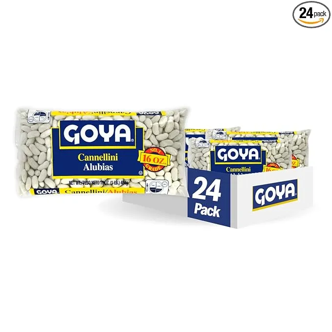 Goya Foods Dry White Kidney Beans, 16-Ounce (Pack of 24)