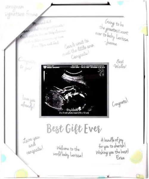 Sonogram Signature Frame Guest Book, Perfect for Any Baby Registry, Marker Inc