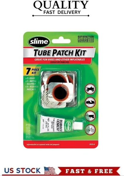 Slime Rubber Tube Patch Kit with Glue