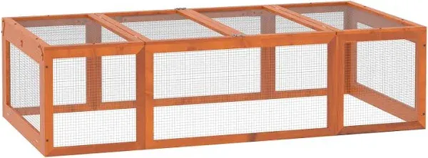 PawHut Large Wooden Rabbit Hutch