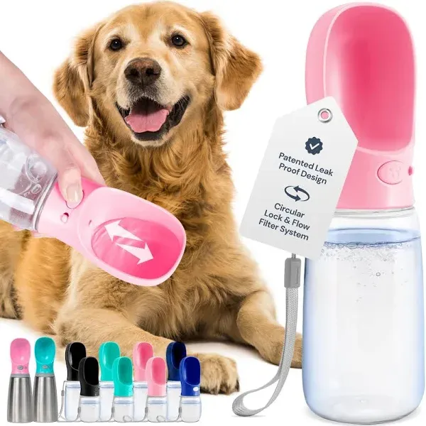 MalsiPree Dog Water Bottle, Leak Proof Portable Puppy Water Dispenser