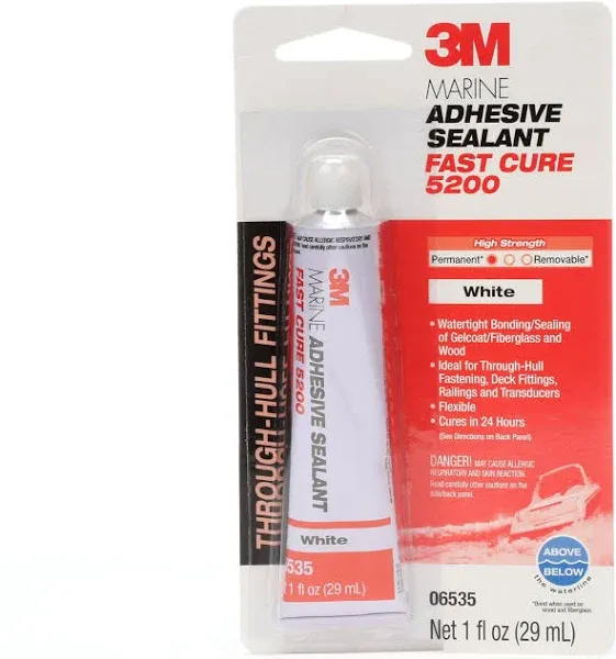 3M Marine Adhesive Sealant Fast Cure 5200 05220 – Fast Cure Permanent Bonding...