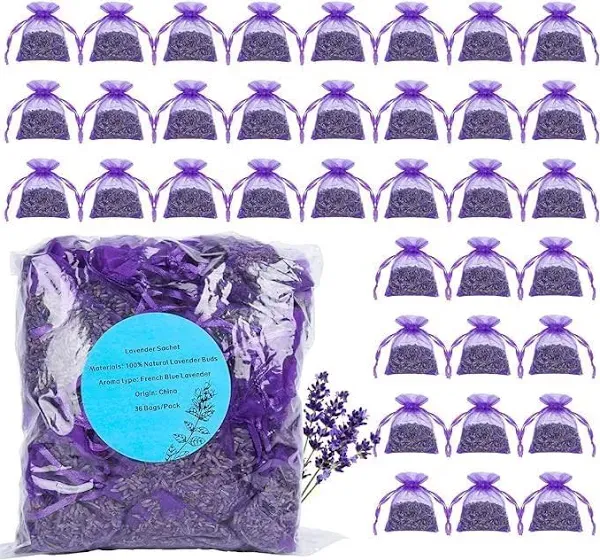 36 Pack Lavender Sachets