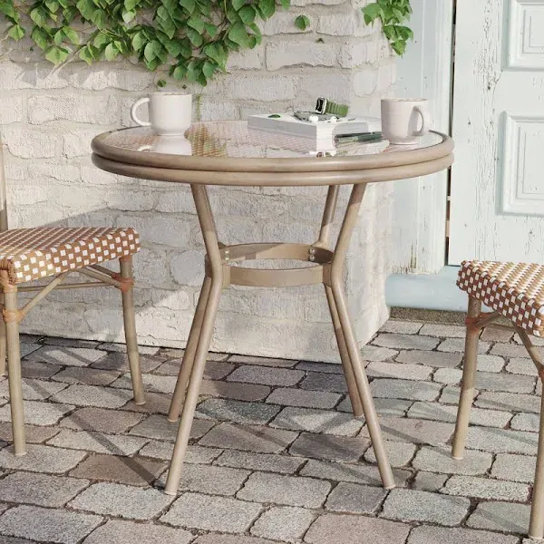 Flash Furniture Lourdes Indoor/Outdoor Commercial French Bistro Table