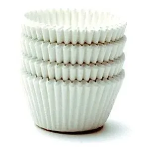 Decony Giant Muffin Cups Paper Liners - 500 Pc. -USA MADE- White Cupcake Liners for Baking for Large/Jumbo Muffins- Food-Grade, Quick-Release Paper- 2 1/4'' x 1 7/8" = 6''