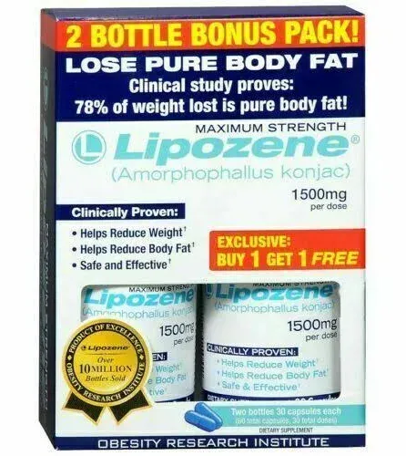 Lipozene Maximum-Streng<wbr/>th Weight Loss Capsules 60 Pieces