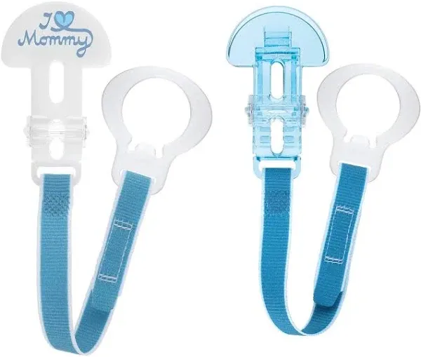 Mam Baby Girls' Double Clip Pacifier Clips