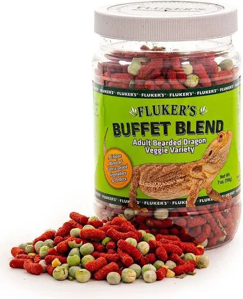 Fluker's Adult Bearded Dragon Veggie Variety Buffet Blend