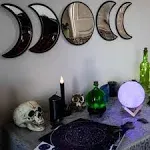 Black Magic Witch Moon Mirror – Announcing Love Gothic and Boho Home Wall Dec...