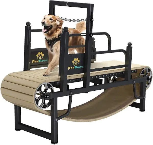 PawPaw's Dog Treadmill for Large Dogs with Brake. Dog Slatmill for Fit & Healthy Dog Life